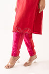 LOTUS EMBROIDERED SHADED KURTA BOTTOM SET