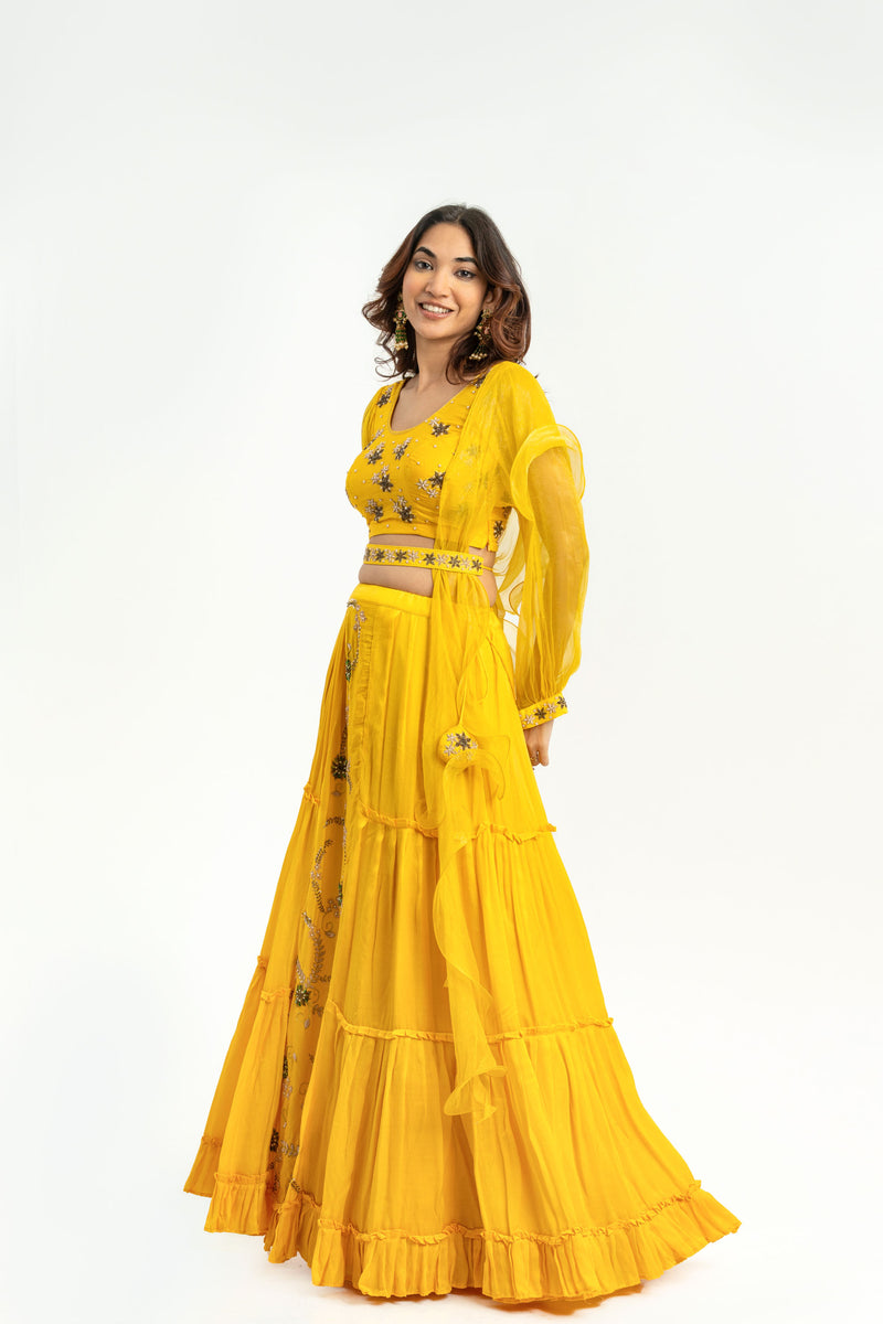 YELLOW DREAM LEHNGA SET